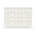 Colette Warm White 4 Over 6 Chest Of Drawers from Roseland Furniture