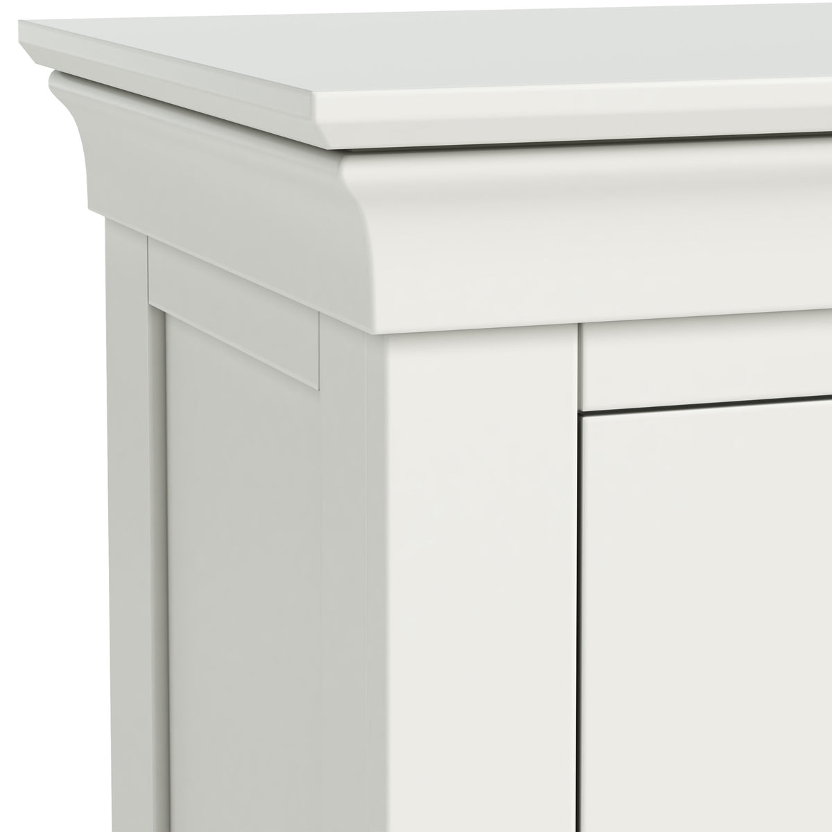 Colette Warm White 4 Over 6 Chest Of Drawers from Roseland Furniture