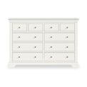 Colette Warm White 4 Over 6 Chest Of Drawers from Roseland Furniture