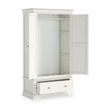 Colette Warm White Double Wardrobe Drawer from Roseland Furniture