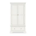 Colette Warm White Double Wardrobe Drawer from Roseland Furniture