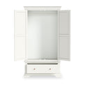 Colette Warm White Double Wardrobe Drawer from Roseland Furniture