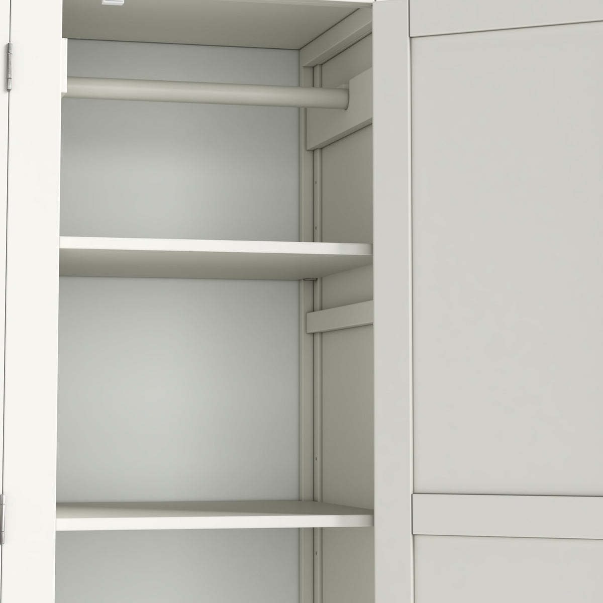 Colette Warm White Triple Wardrobe Drawer from Roseland Furniture