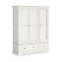 Colette Warm White Triple Wardrobe Drawer from Roseland Furniture