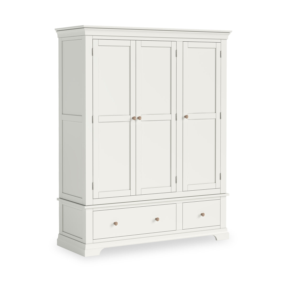 Colette Warm White Triple Wardrobe Drawer from Roseland Furniture