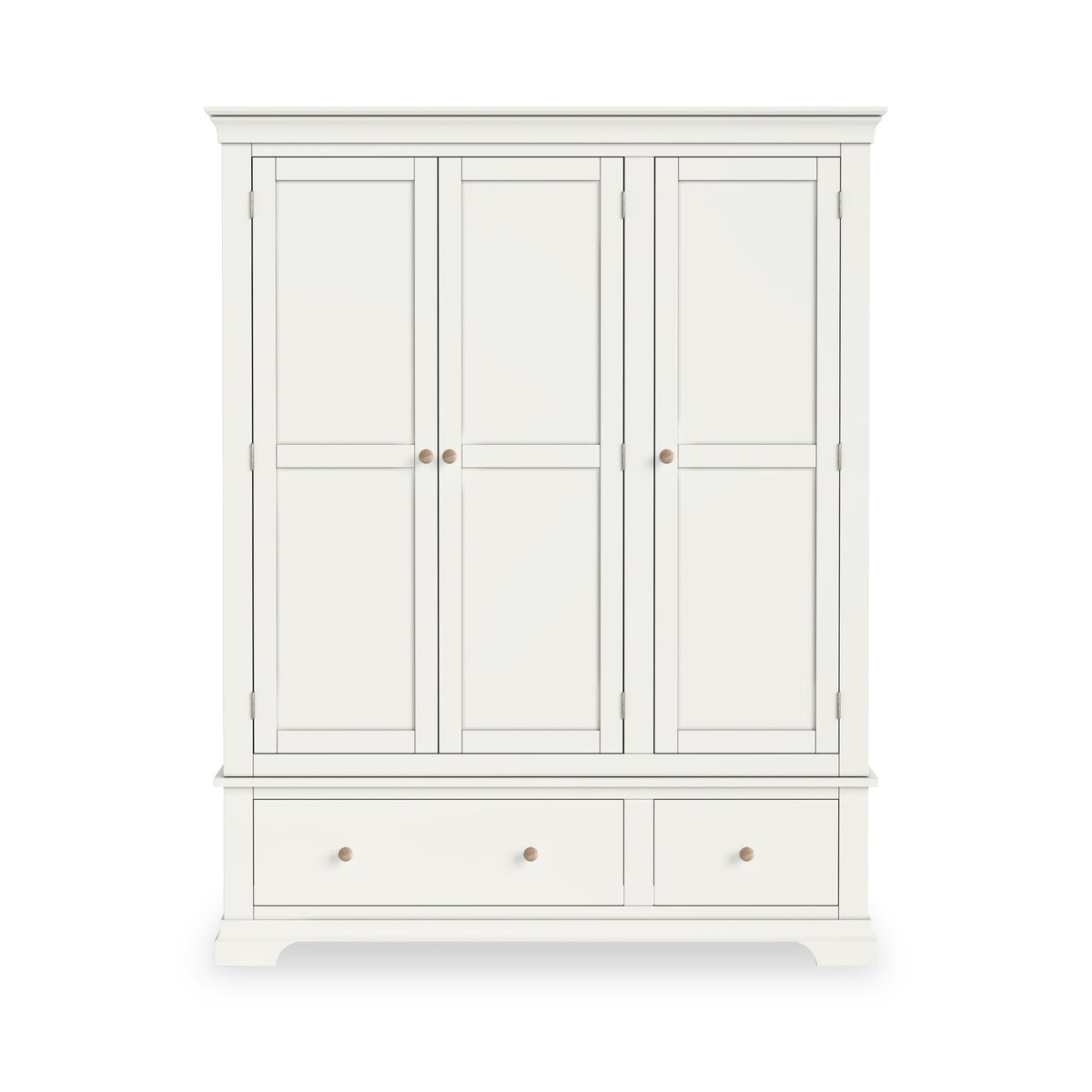 Colette Warm White Triple Wardrobe Drawer from Roseland Furniture