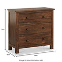 Duchy-Acacia-3-Drawers-Chest dimensions