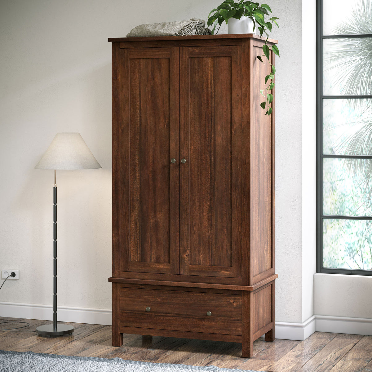 Duchy-Acacia-Double-Wardrobe from Roseland Furniture