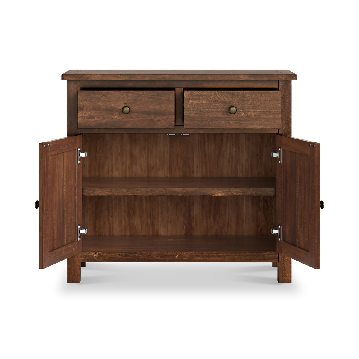 Duchy-Acacia-2-Drawer-Small-Sideboard from Roseland Furniture