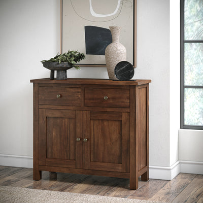 Duchy Acacia 2 Drawer Small Sideboard