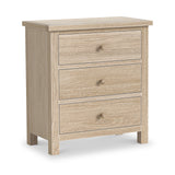 Trelan-Oak-3-Drawer-Chest-of-Drawers from Roseland Furniture