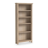 Trelan oak large bookcase from Roseland Furniture