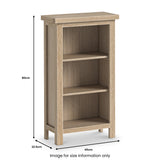 Trelan-Oak-Small-Bookcasefrom Roseland Furniture