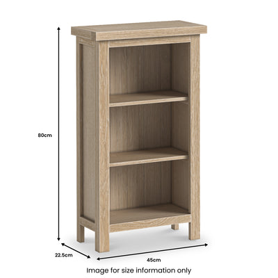 Trelan Oak Small Bookcase