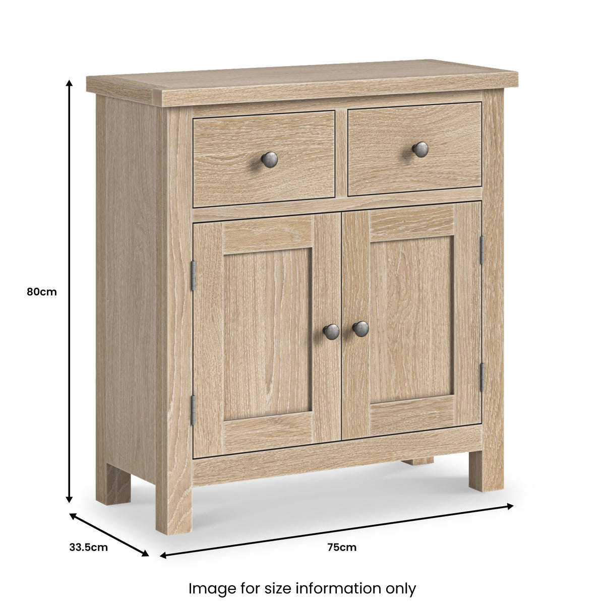 Trelan-Oak-Mini-Sideboard-Cabinet from Roseland Furniture