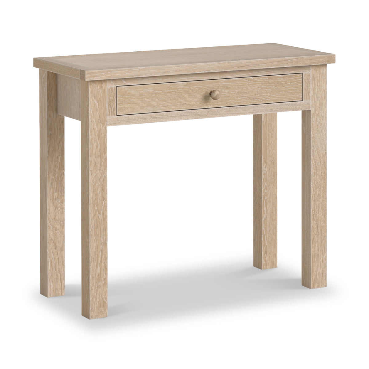 Trelan-oak-single-drawer-dressing-table from Roseland Furniture