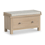 Trelan-Oak-Storage-Bench-w-Drawer from Roseland Furniture