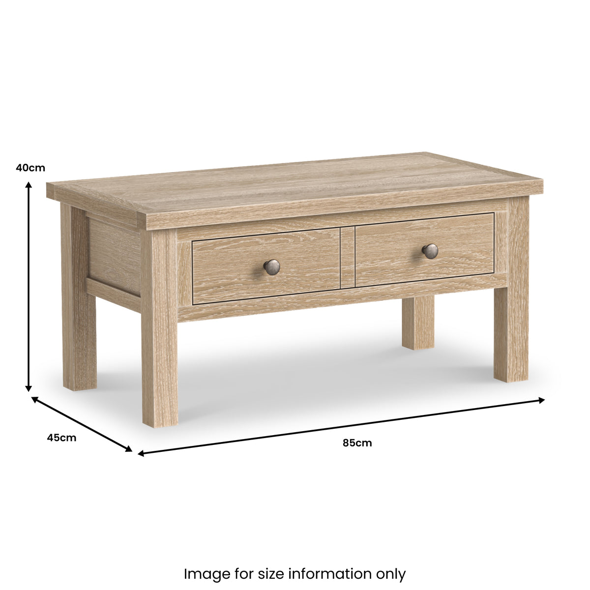 Trelan-Oak-1-Drawer-Coffee-Table from Roseland Furniture