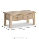 Trelan-Oak-1-Drawer-Coffee-Table from Roseland Furniture