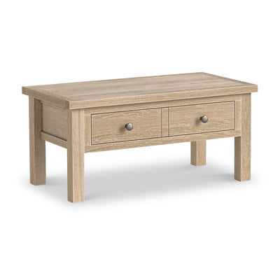 Trelan Oak Coffee Table with Drawer