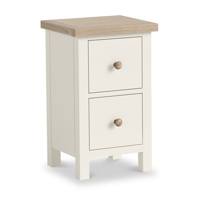 Trelan Painted 2 Drawer Slim Bedside Table