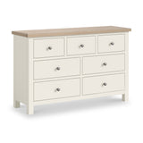 Trelan Painted 3 Over 4 Drawer Chest Coconut from Roseland Furniture