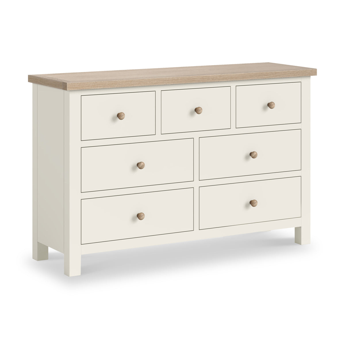 Trelan Painted 3 Over 4 Drawer Chest Coconut from Roseland Furniture