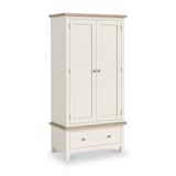 Trelan Painted Double Wardrobe Coconut from Roseland Furniture