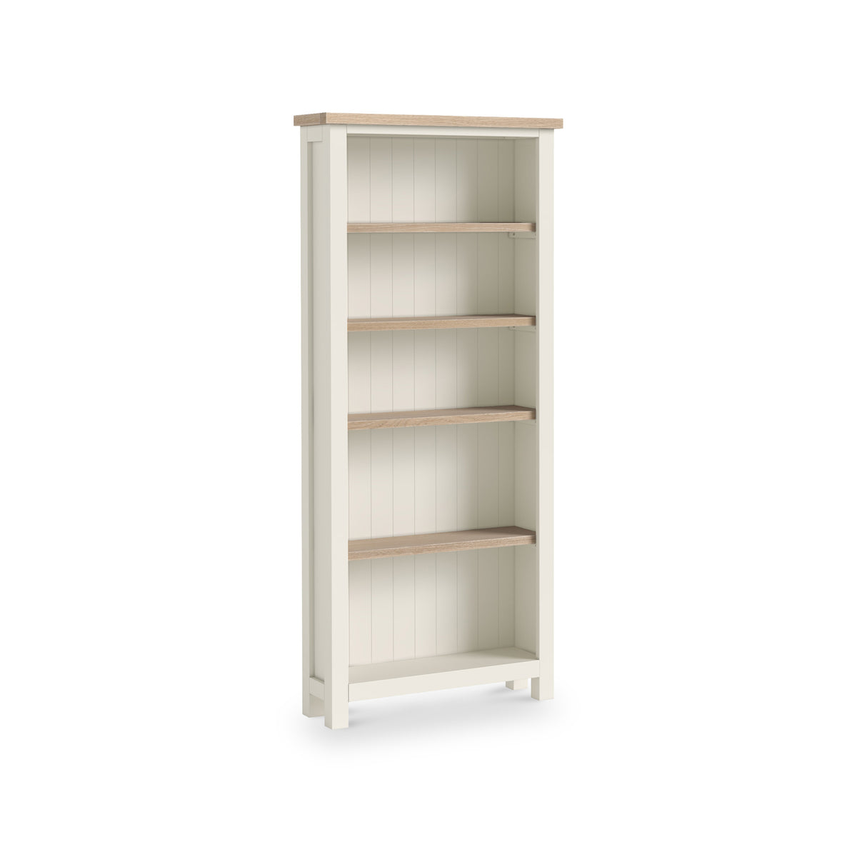 Trelan Painted Large Bookcase Coconut from Roseland Furniture