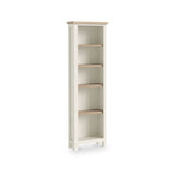 Trelan Painted Slim Bookcase Coconut from Roseland Furniture