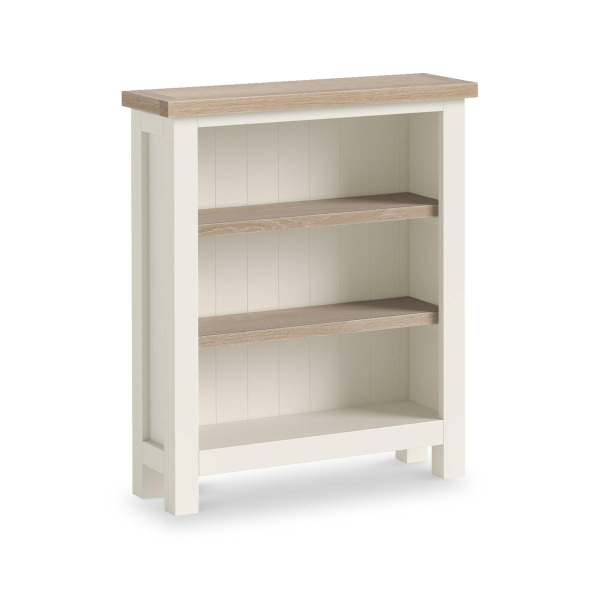 Trelan Painted Low Bookcase Coconut from Roseland Furniture