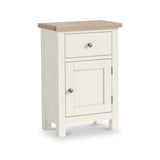 Trelan Painted Single Drawer Small Cupboard Coconut from Roseland Furniture