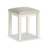 Trelan Painted Boucle Dressing Table Stool Coconut from Roseland Furniture