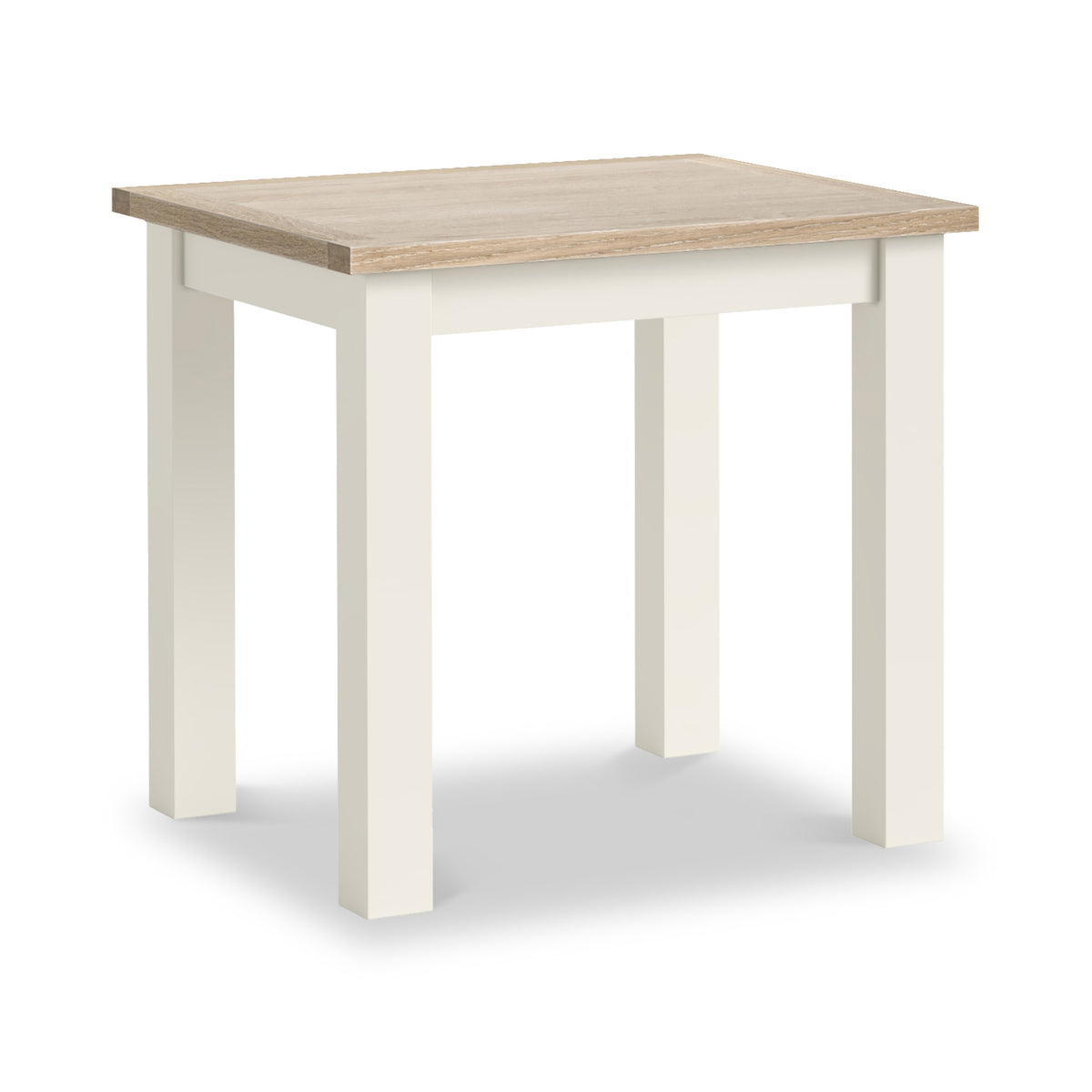 Trelan Painted 80cm Square Bistro Dining Table Coconut from Roseland Furniture