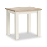 Trelan Painted 80cm Square Bistro Dining Table Coconut from Roseland Furniture