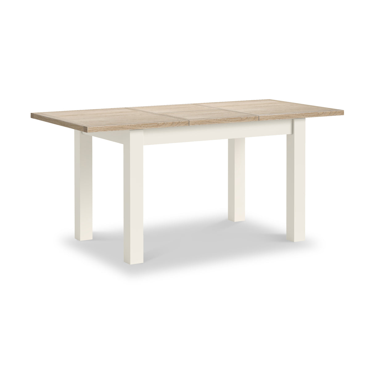 Trelan Painted 120 165cm Ext Dining Table Coconut from Roseland Furniture