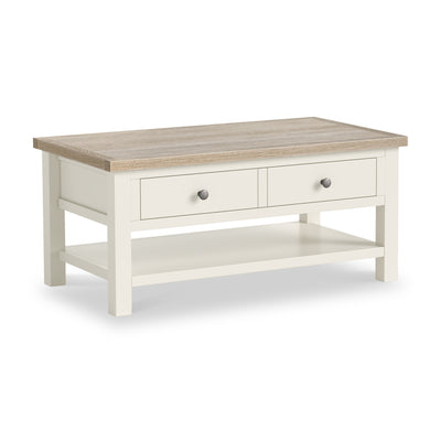 Trelan Painted Coffee Table with Shelf