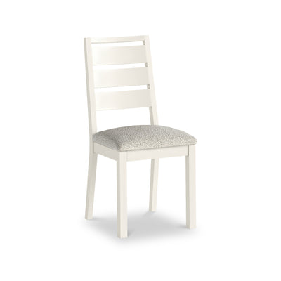 Trelan Painted Boucle Slatted Back Dining Chair