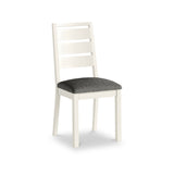 Trelan Painted Boucle Slatted Back Dining Chair Charcoal Coconut from Roseland Furniture