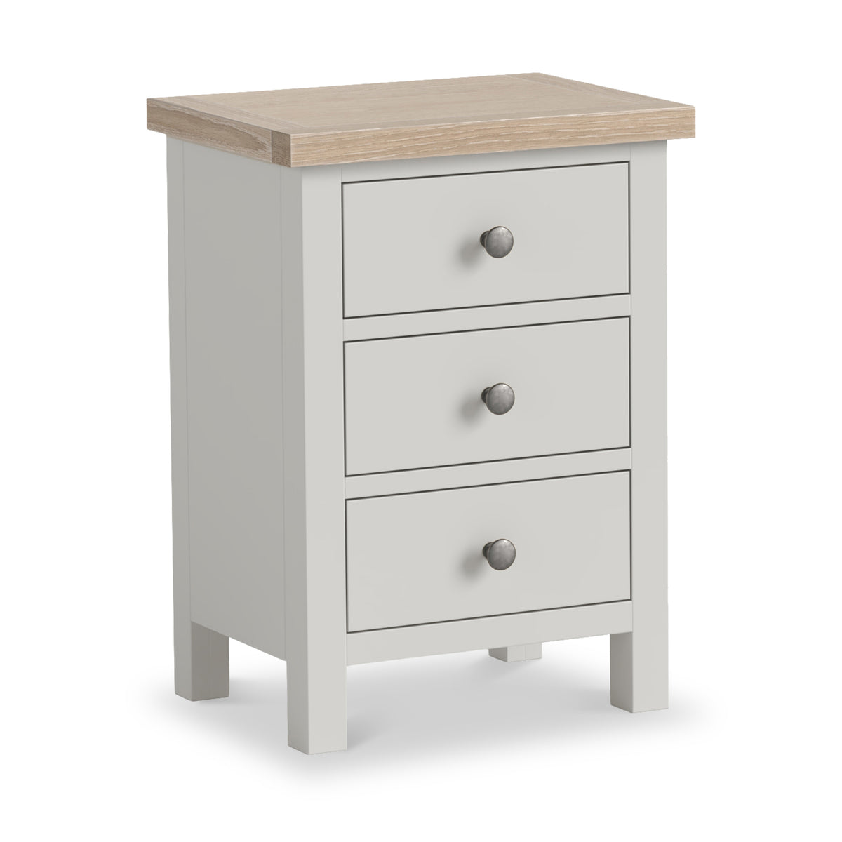 Trelan Painted 3 Drawer Bedside Dimensions from Roseland Furniture