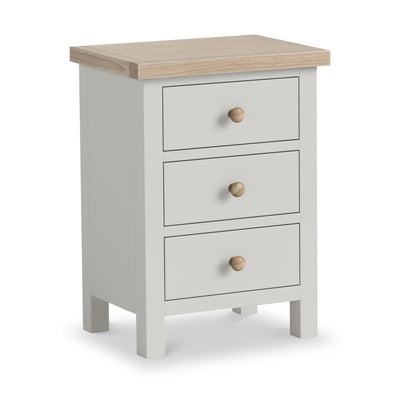 Trelan Painted 3 Drawer Bedside Table