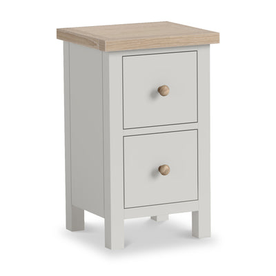 Trelan 2 Drawer Slim Bedside Table