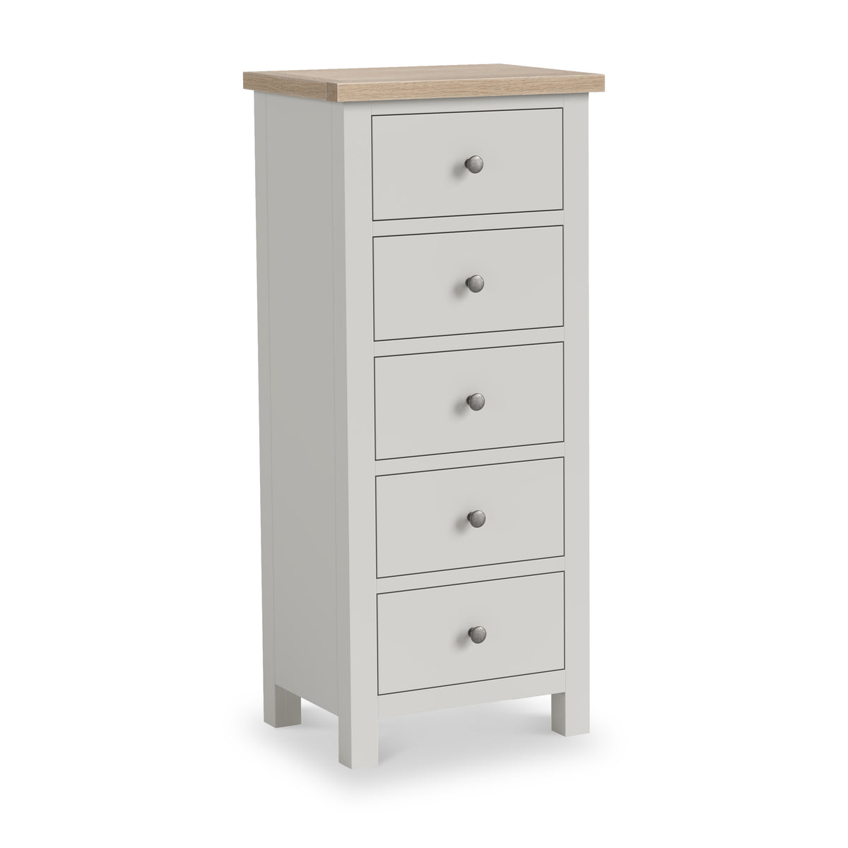 Trelan Painted Tallboy Chest Grey from Roseland Furniture