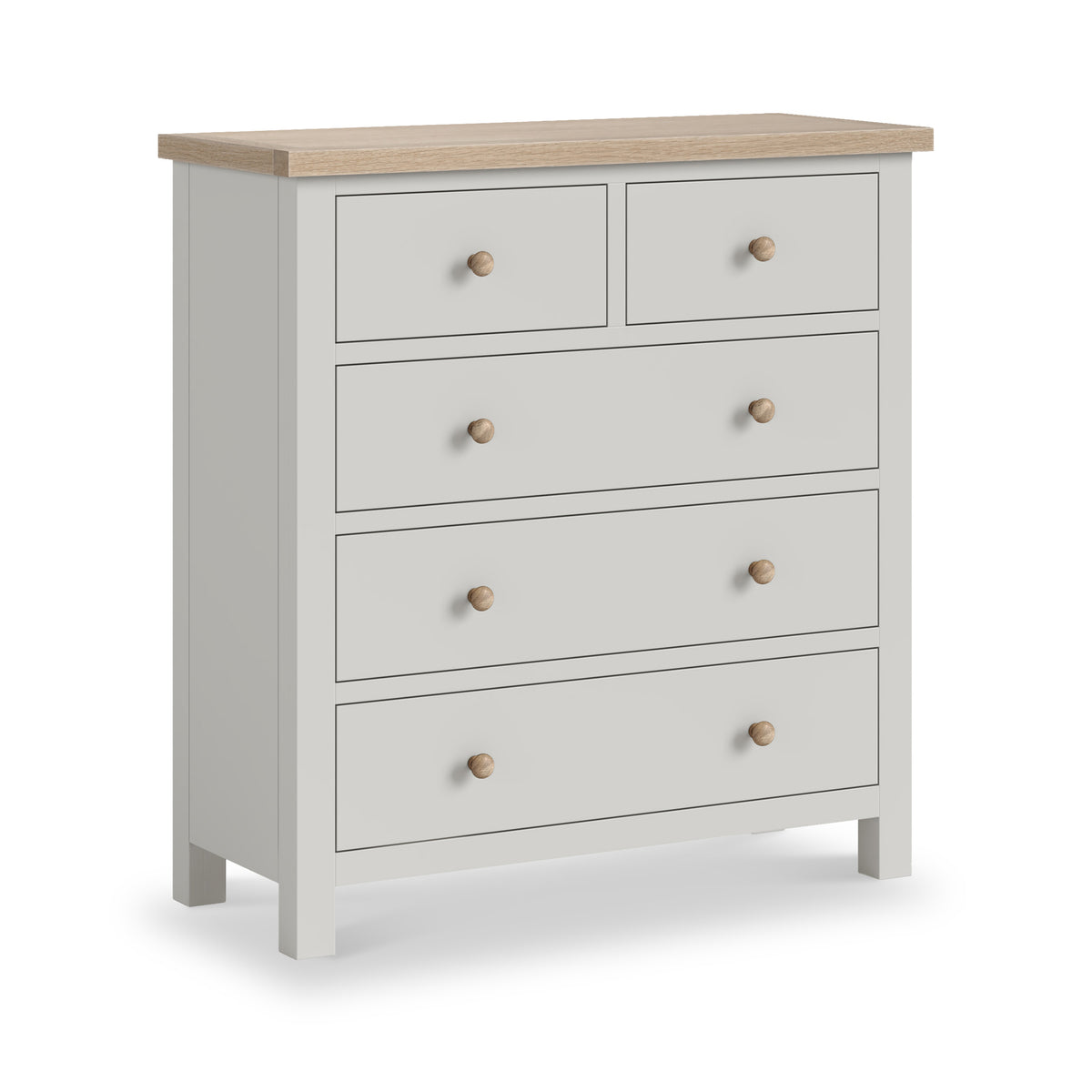 Trelan Painted 2 Over 3 Drawer Chest Grey from Roseland Furniture