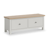 Trelan Painted 2 Drawer Blanket Bench Grey from Roseland Furniture