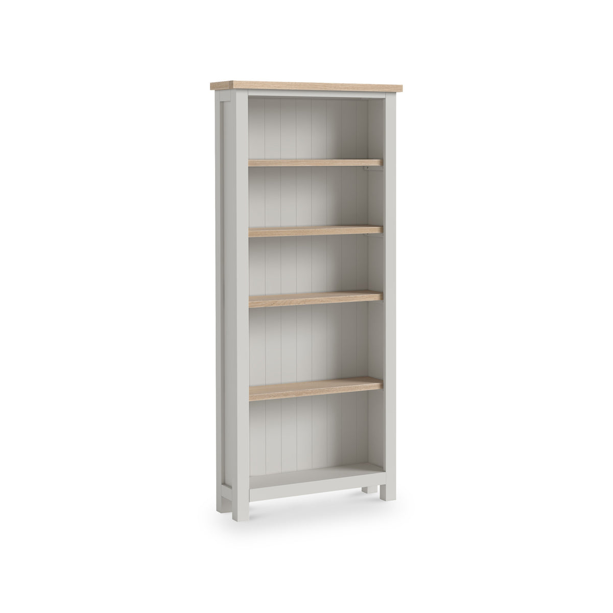 Trelan Painted Large Bookcase Light Grey from Roseland Furniture