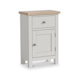 Trelan Painted Single Drawer Small Cupboard Light Grey from Roseland Furniture