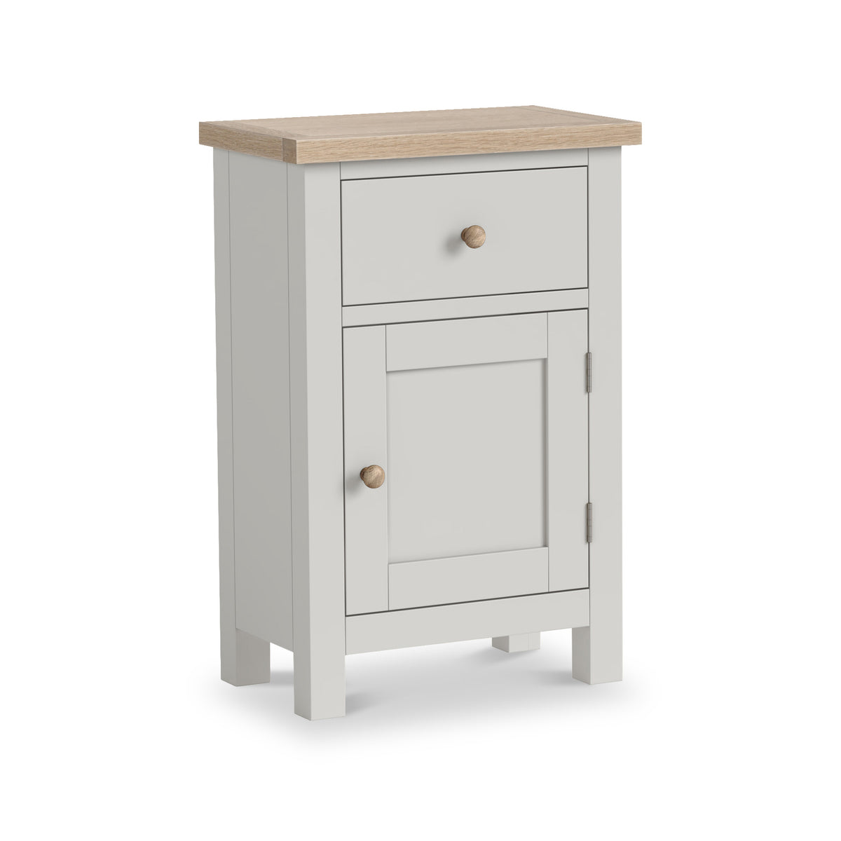 Trelan Painted Single Drawer Small Cupboard Light Grey from Roseland Furniture