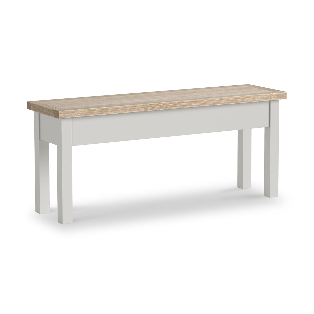 Trelan Painted Shallow Storage Bench Light Grey from Roseland Furniture