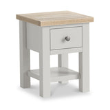 Trelan Painted 1 Drawer Lamp Table Grey from Roseland Furniture